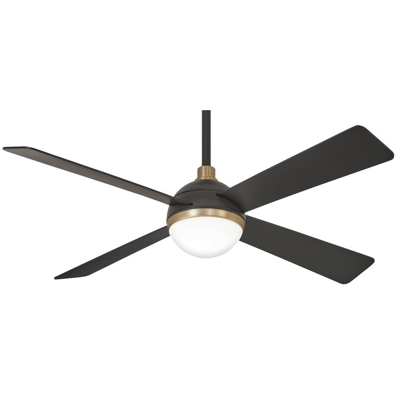 Minka Aire 54 Orb 4 Blade Led Ceiling Fan With Remote Light Kit