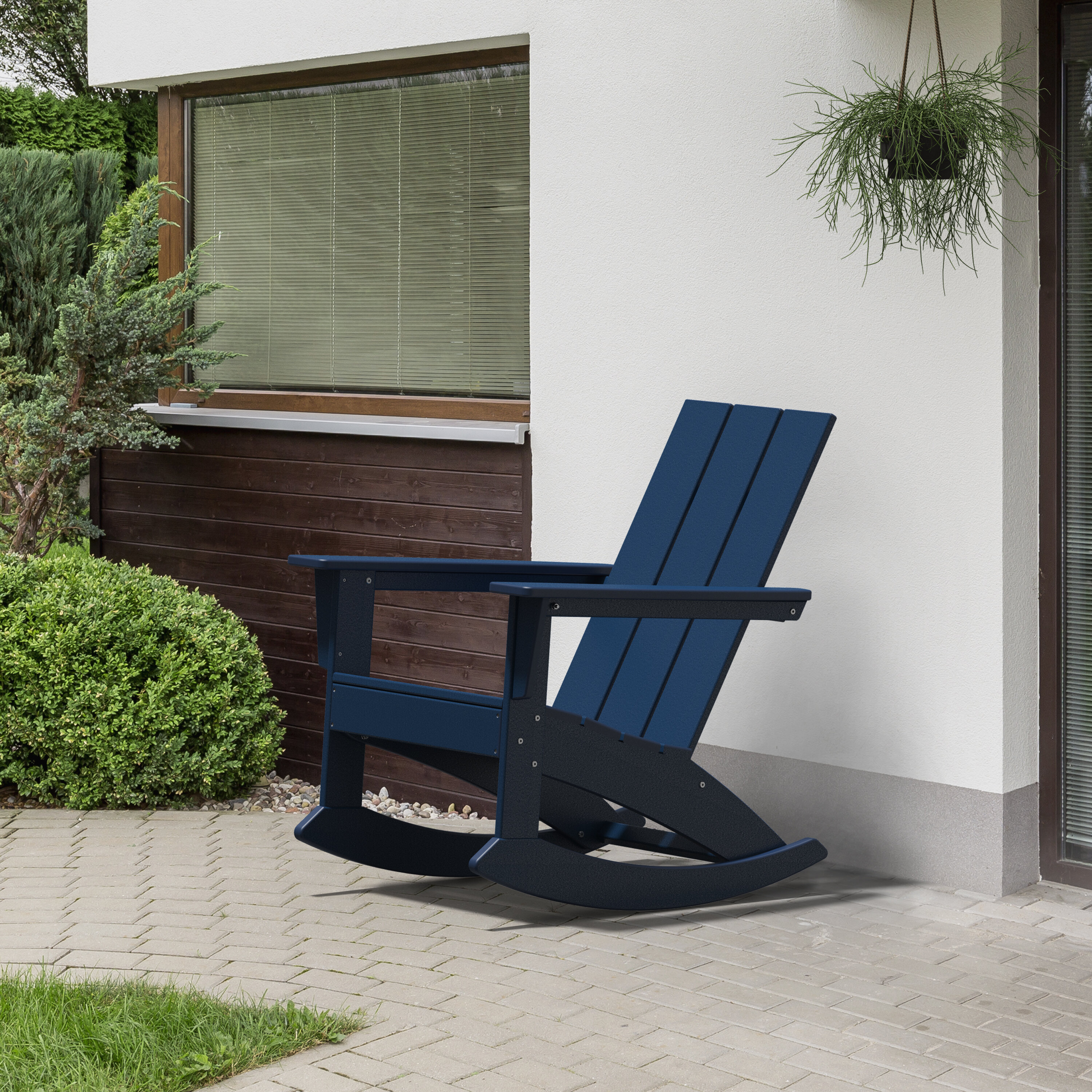 polywood® modern adirondack rocking chair