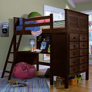 Kenai Twin Loft Bed w/Dresser by Epoch Design