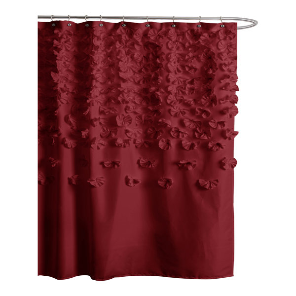 Red Ticking Shower Curtain Wayfair