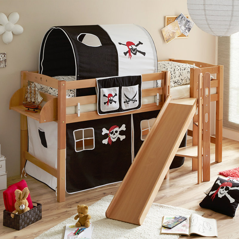 Roomie Kidz Hochbett Tricia Mit Rutsche 90 X 200 Cm Bewertungen Wayfair De