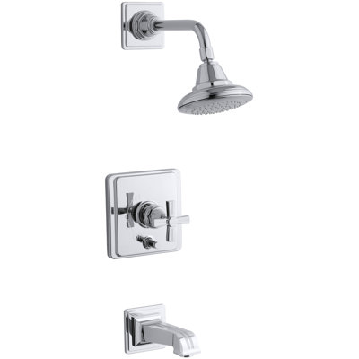 Pinstripe Rite Temp Pressure Balancing Bath And Shower Faucet Trim