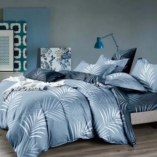 blue tropical duvet cover