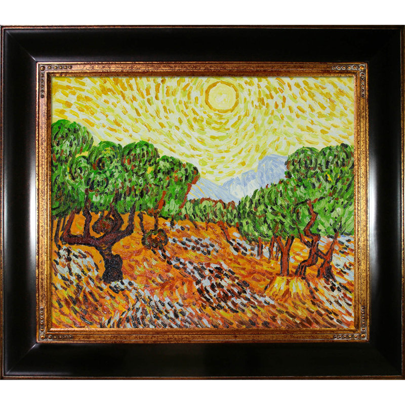 Wildon Home Olive Trees With Yellow Sun And Sky By Vincent Van