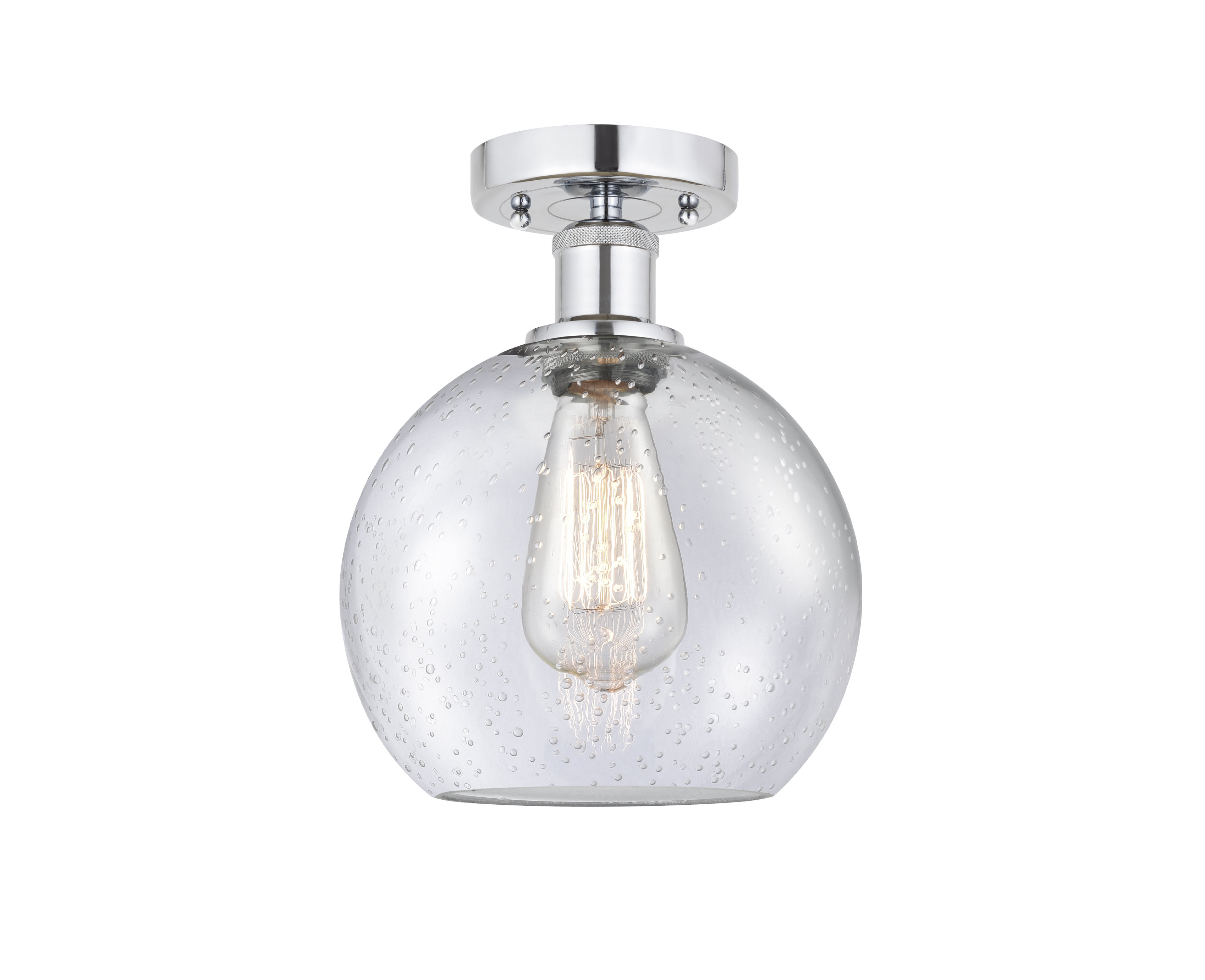 Breakwater Bay Glass Semi Flush Mount | Wayfair