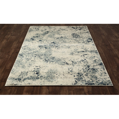 Devay Steel Blue Area Rug Lark Manor Rug Size: 9'2 x 12'6