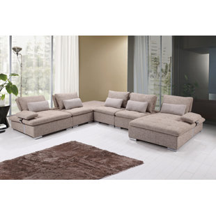 Uyen Reversible Sectional with Ottoman by Orren Ellis