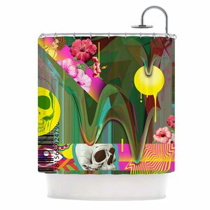 'Almost Everything Collage' Vintage Shower Curtain