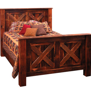 Reclaimed Barnwood Platform Bed by Fireside Lodge