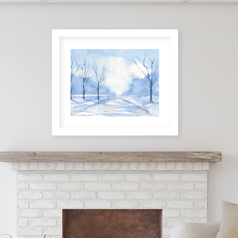 Blue Road Painting Print On Canvas On Paper Joss Main