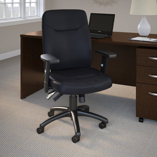 Bush Business Furniture Stanton High Back Multifunction Leather Executive Office Chair In Black by Bush Business Furniture 2019 Coupon
