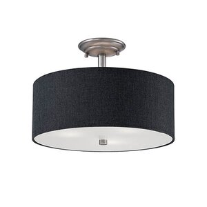 Steuben 3-Light Semi Flush Mount