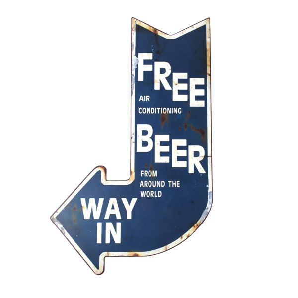 Mancave Arrow Sign Home Bar Sign Robust Cool Mancave Sign Outdoor Pub Sign