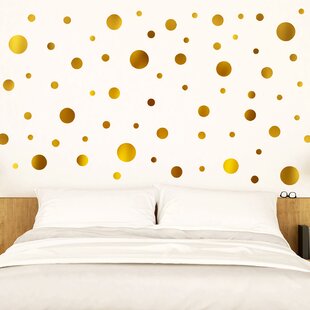 Gold Polka Dot Wall Decals
