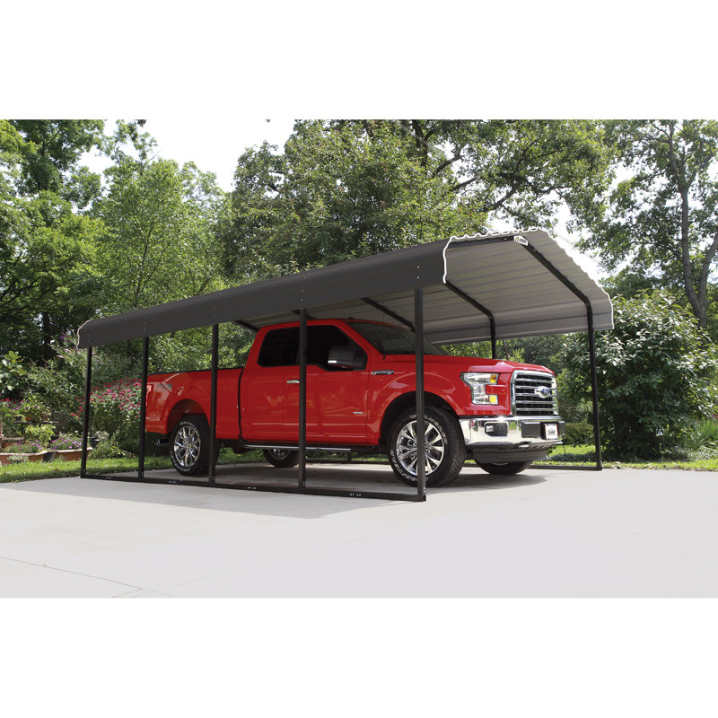 Arrow Steel Carport 12 Ft X 20 Ft Canopy Reviews Wayfair