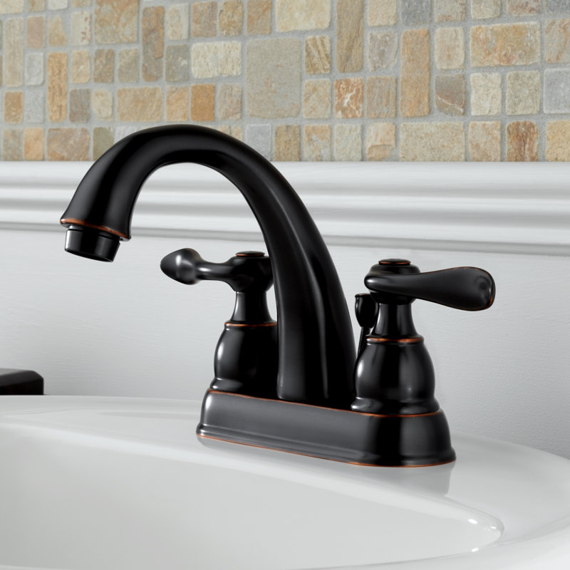 B2596lf Pb Ob Delta Windemere Centerset Bathroom Faucet With Drain