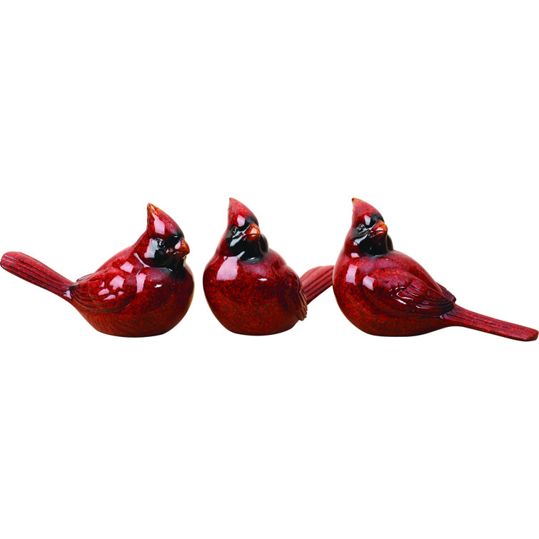 miniature resin cardinals