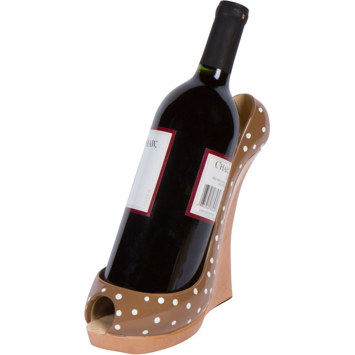 Cabezas Wedge High Heel Holder 1 Bottle Tabletop Wine Rack