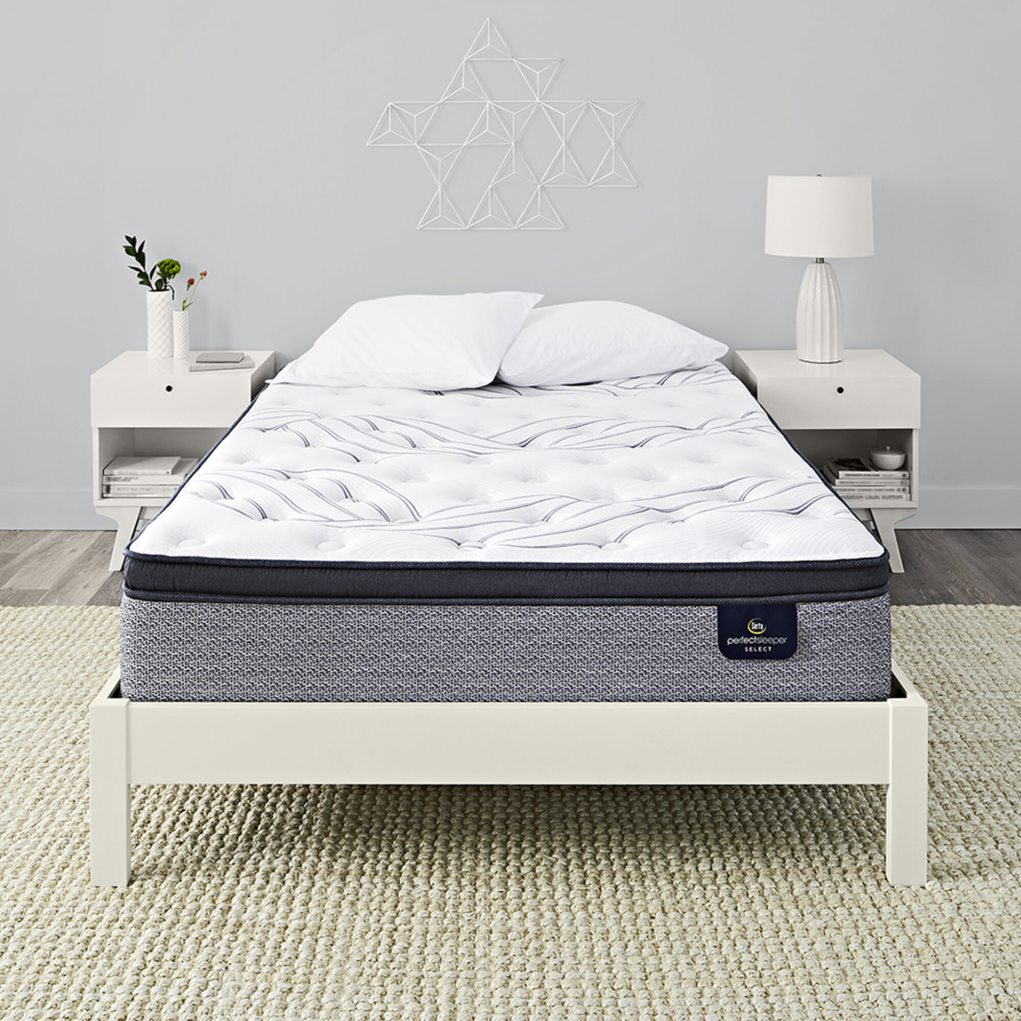 Serta Perfect Sleeper 13 75 Plush Pillow Top Hybrid Mattress And Box Spring Set Reviews Wayfair