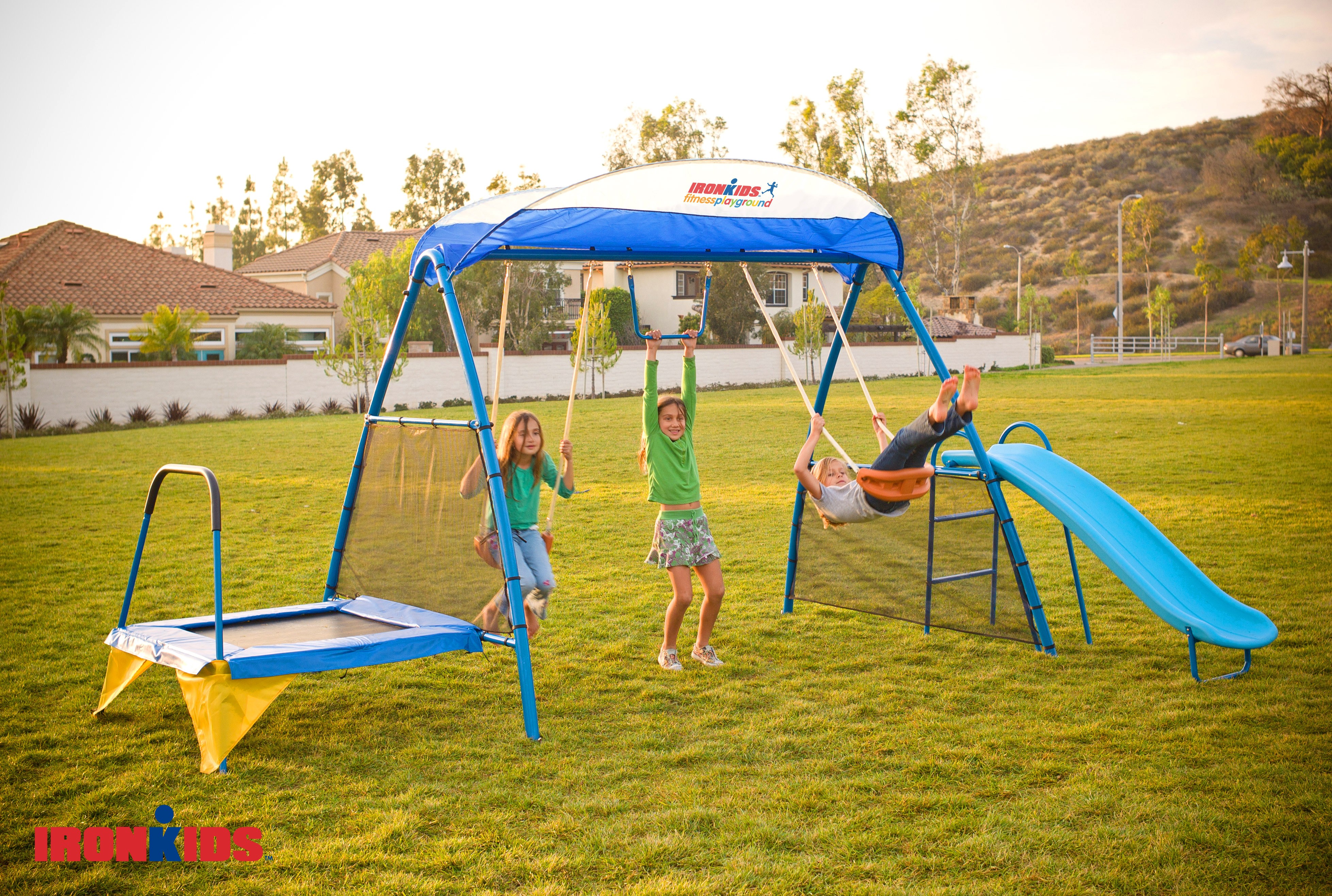 Ironkids Premier 100 Fitness Swing Set Reviews Wayfair