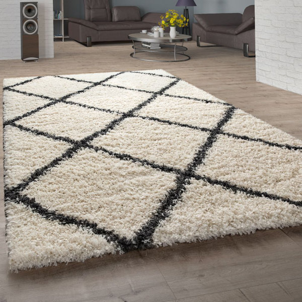 Beige Shaggy Rug Wayfair Co Uk