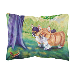 Seafoam Green Pillows Wayfair Corgi Green Lumbar Pillow