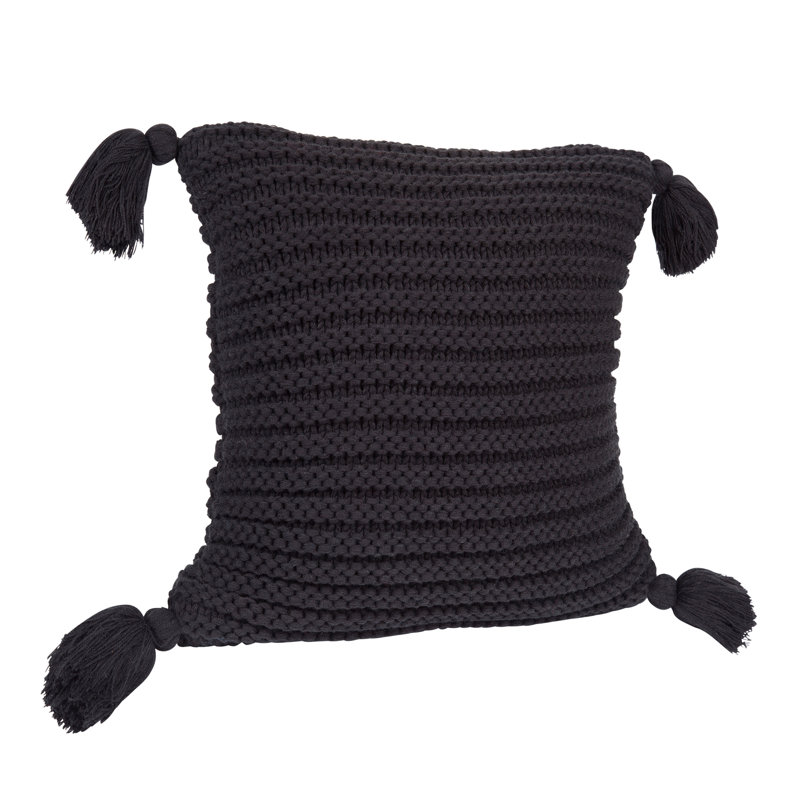 August Grove Dorcheer Ribbed Knit Throw Pillow Cover Reviews