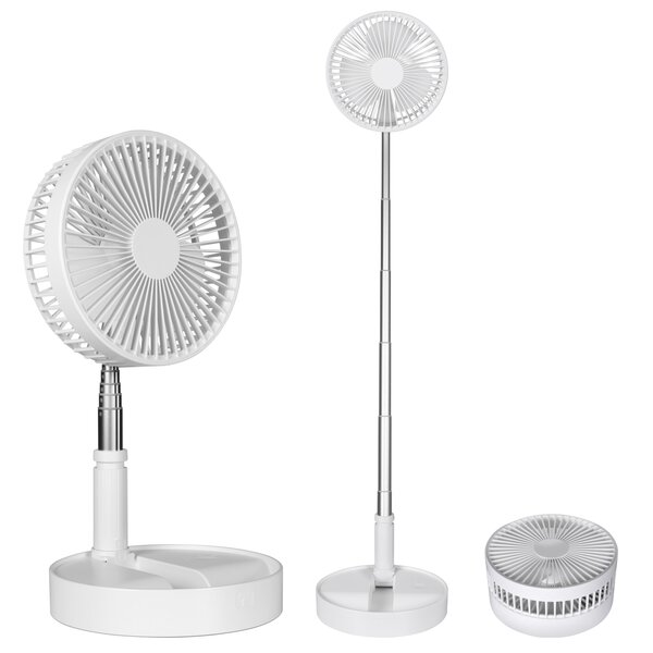 Personal fan,foldable and rechargeable,3 speeds Super quiet battery operated fan 