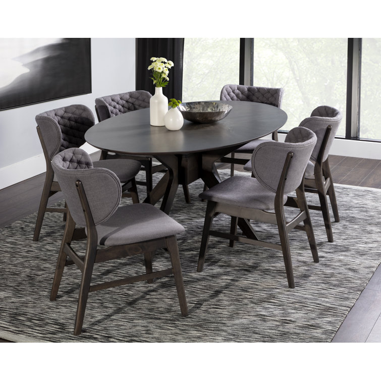 Langley Street Everleigh 43 5 Walnut Solid Wood Dining Table Reviews Wayfair