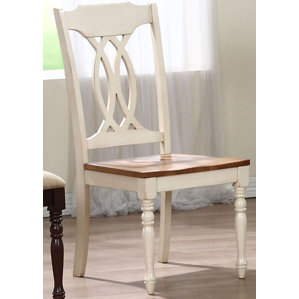 Transitional Solid Wood Dining Chair (Set of 2) by Iconic Furniture