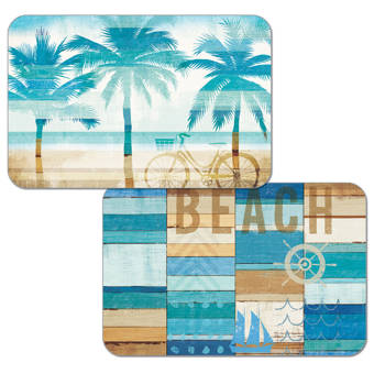 Gracie Oaks Jackqueline Reversible Decofoam 4 Piece Placemat Set Wayfair