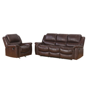 Blackmoor Reclining 2 Piece Leather Living Room Set by Darby Home Co Amazing