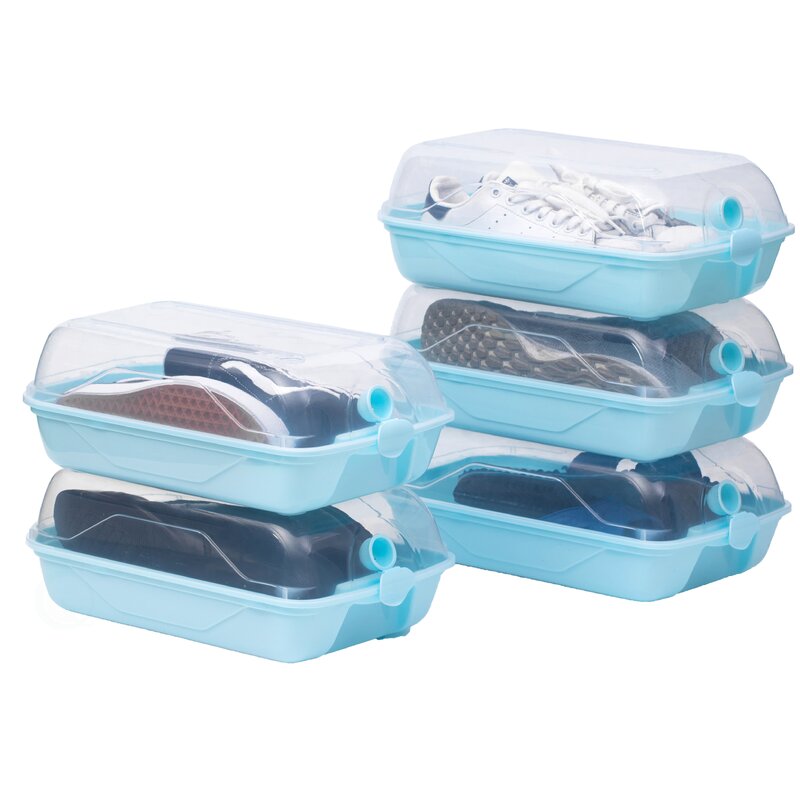 plastic shoe box containers