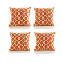 orange and cream cushions