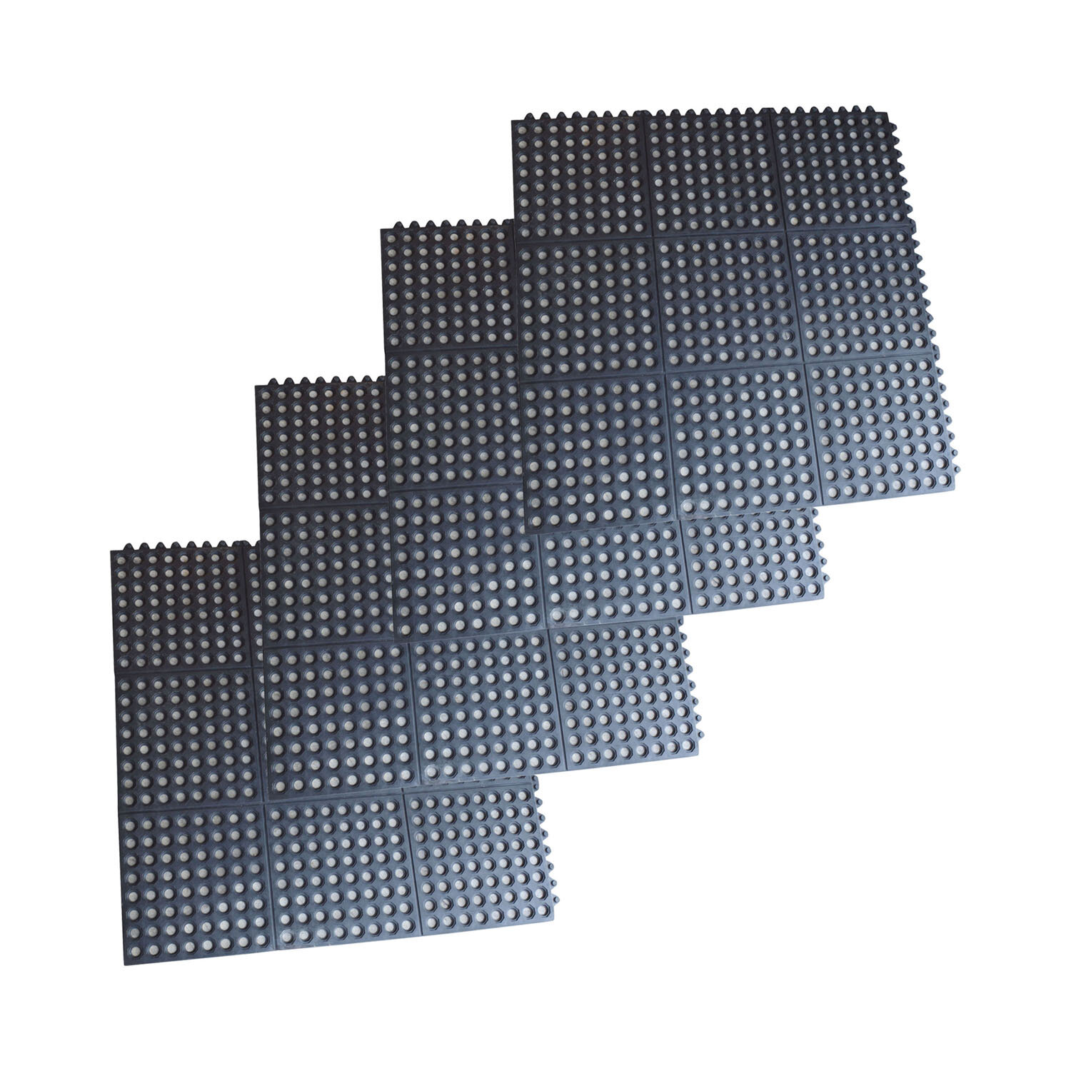 Offex Industrial 36 X 36 In Garage Flooring Tiles In Black Wayfair