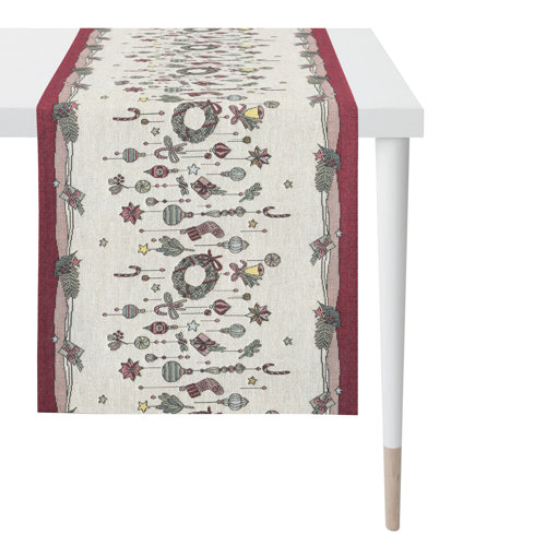 APELT 3617 Winterwelt, Gobelin-Gewebe tafelloper