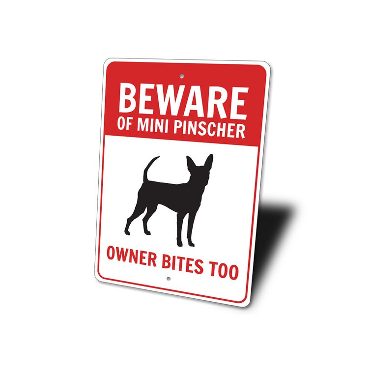 Beware Of Chihuahua Rustic Sign SignMission Classic Rust Wall Plaque Decoration 