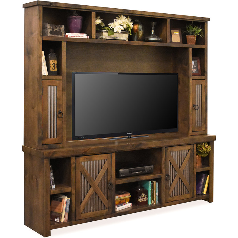 Millwood Pines Bettie Solid Wood Entertainment Center For Tvs Up Bettie Solid Wood Entertainment Center
