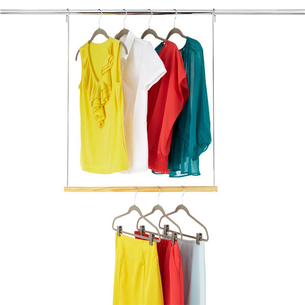 Lynk Double Hang Closet Rod Organizer Reviews Wayfair
