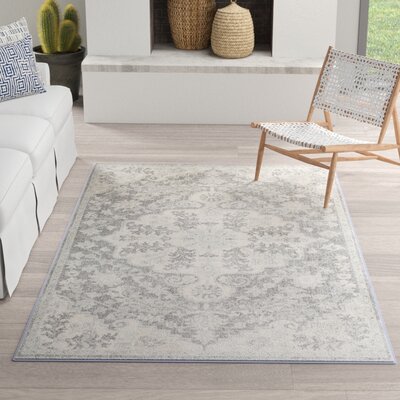 Hillsby Oriental Light Gray/Charcoal Area Rug