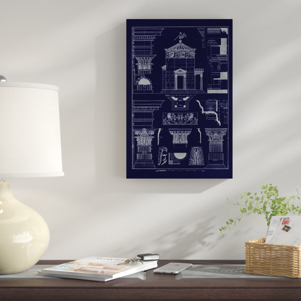 East Urban Home Tower Of The Winds And Stoa Of Hadrian Graphic Art Print On Wrapped Canvas Wayfair