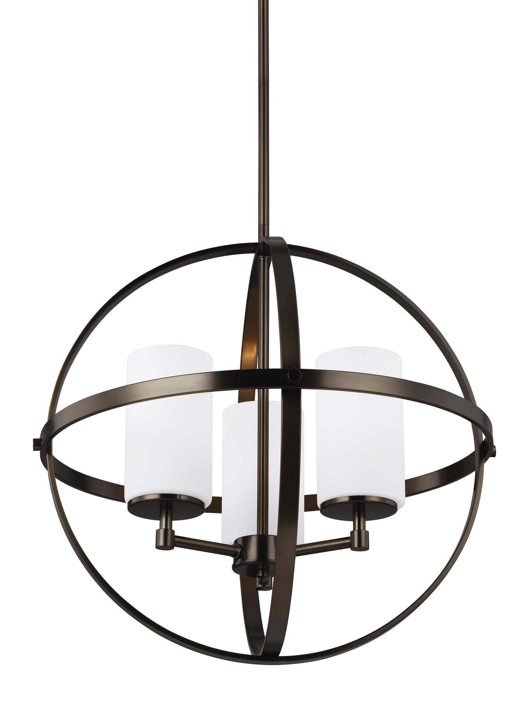 Raine 3 Light Shaded Globe Chandelier Reviews Allmodern