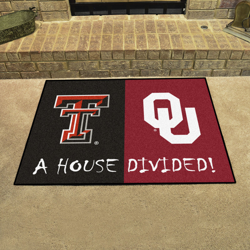 Fanmats House Divided Texas Tech Oklahoma 42 5 In X 33 75 In
