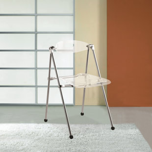 Clear Acrylic Folding Chairs Wayfair Plastic Folding Chair