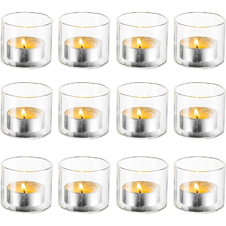 clear glass tube tealight holder candle holder dinner wedding centerpieces 