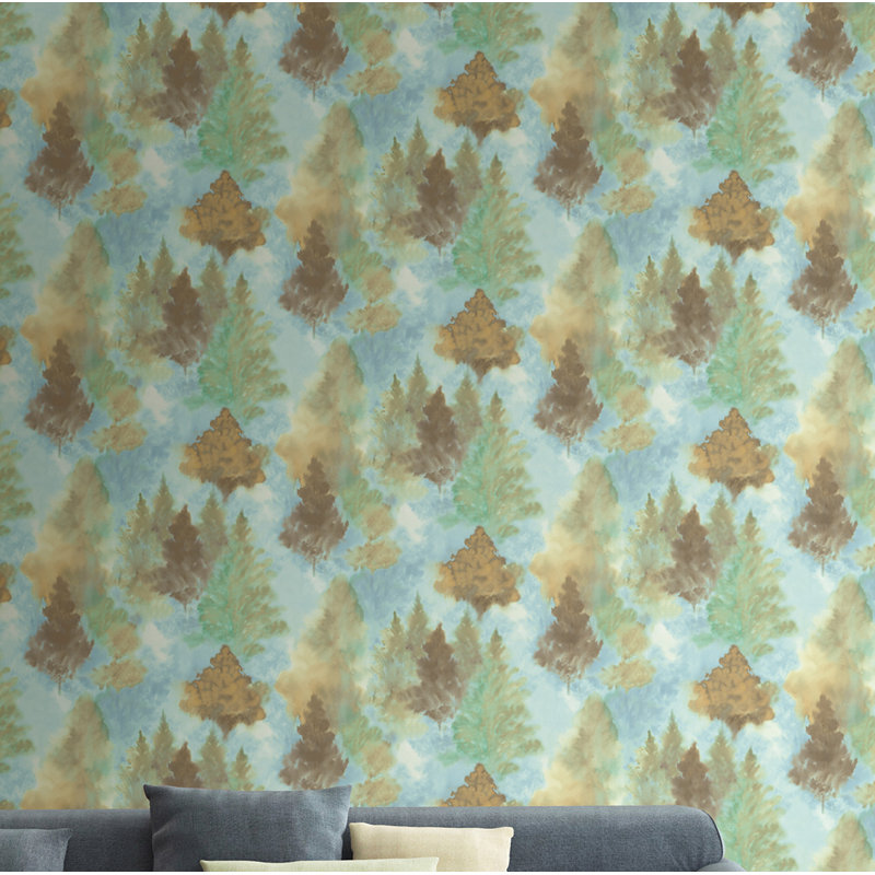 Wrought Studio Lexus Soft Landscape 27 X 27 Wallpaper Roll Wayfair