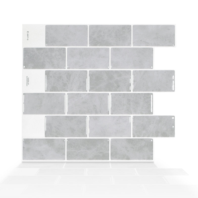 Smart Tiles Fondi 10 X 11 Gel Peel Stick Subway Tile Reviews
