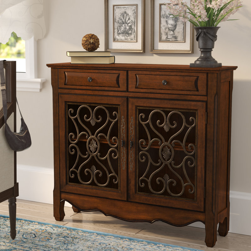 Lark Manor Mauzy 2 Drawer 2 Door Accent Cabinet & Reviews ...