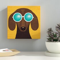 Beach Bums Golden I Canvas Wall Art Print Dog Home Decor 