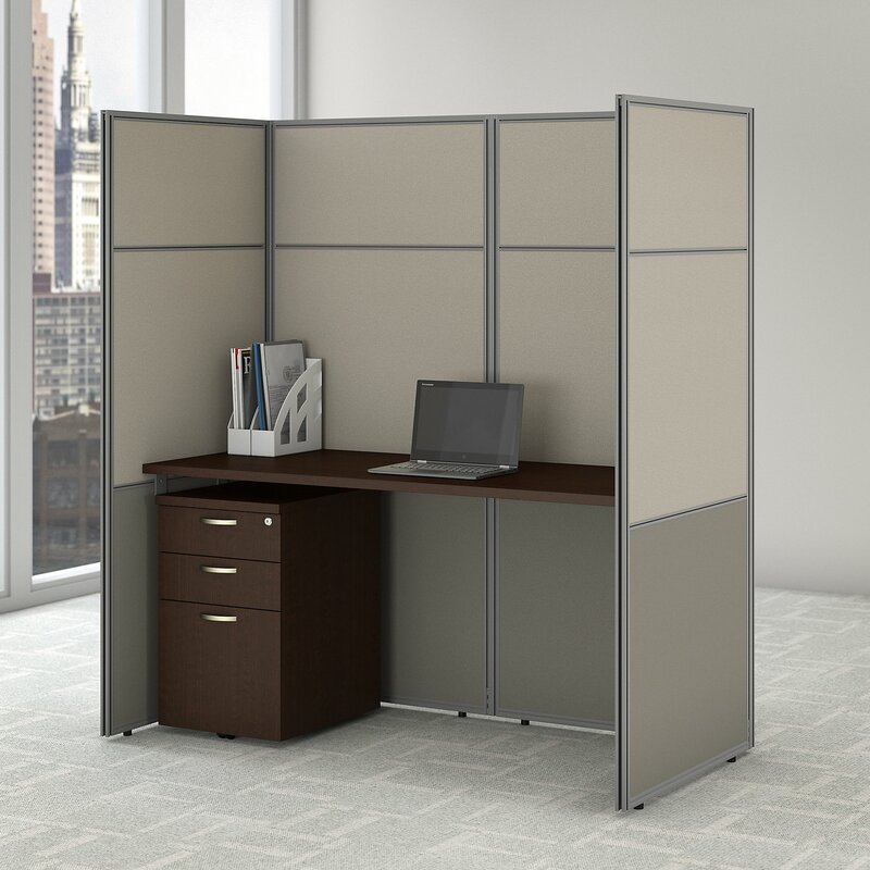 Bush Business Furniture Easy Office Desk Cubicle & Reviews | Wayfair